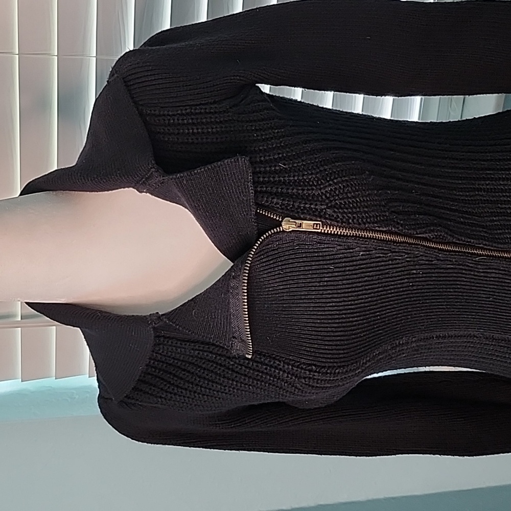 Asymmetrical Zipper Sweater - Picture 2 of 3